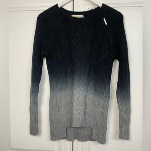 Michael Michael Kors Women’s Size Small Ombré Black to Grey Crew Neck Sweater